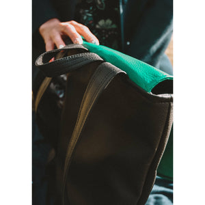 Carrier Aqua Vegan Leather Backpack
