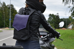 Mile Purple Vegan Leather Backpack
